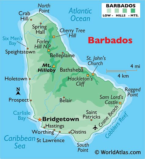 barbados mapa